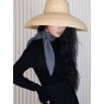 Oats & Rice Sailor Cashmere Rib Neck Scarf Navy
