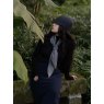 Oats & Rice Sailor Cashmere Rib Neck Scarf Grey