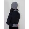 Oats & Rice Seafarer Cashmere Ribbed Beanie Grey