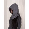 Oats & Rice Cashmere Rolled Edge Balaclava Charcoal