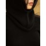 Oats & Rice Cashmere Rolled Edge Balaclava Black