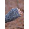 Oats & Rice Leaf Knit Cashmere Fingerless Arm Warmer Grey