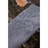 Oats & Rice Leaf Knit Cashmere Fingerless Arm Warmer Grey