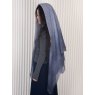 Oats & Rice Hana Dip Dyed Cashmere Shawl Navy