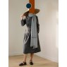 Oats & Rice Seedling Cashmere Scarf Pewter