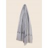 Oats & Rice Seedling Cashmere Scarf Pewter