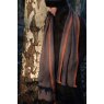 Oats & Rice Flame Orange Brim Herringbone Cashmere Scarf