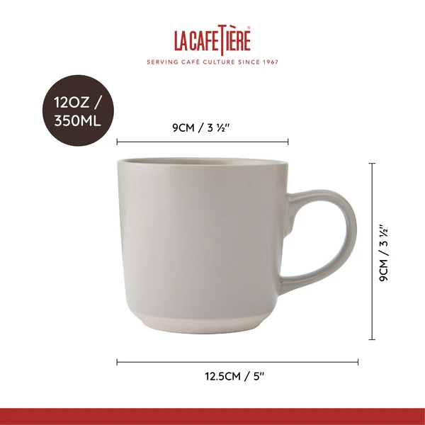 La Cafetiere Ceramic Mug 350ml - Latte