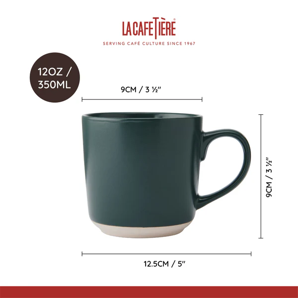 La Cafetière Ceramic Mug 350ml - Green