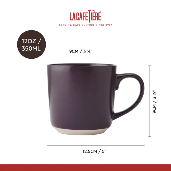 La Cafetière Ceramic Mug 350ml - Purple