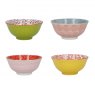 KitchenCraft Bowls Set of 4 'Brights' Design