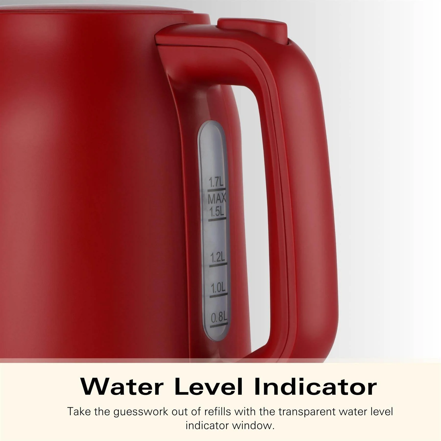 Hamilton Beach Ella 1.7L Kettle - Matte Red