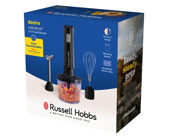 Russell Hobbs Desire 3 in 1 Hand Blender Matte Charcoal