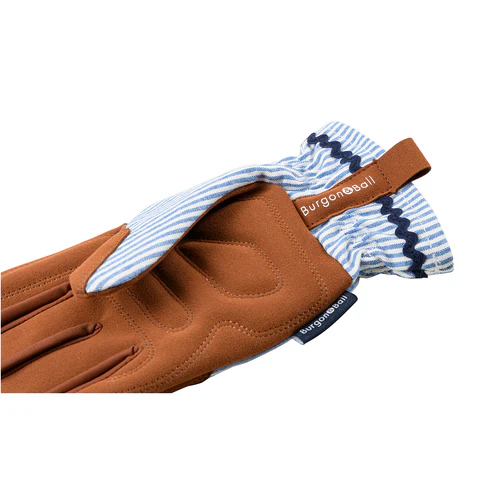 Burgon & Ball Blue Stripe Gardening Gloves - One Size