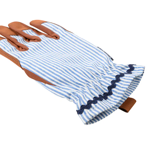 Burgon & Ball Blue Stripe Gardening Gloves - One Size