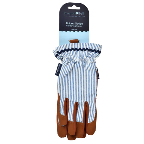Burgon & Ball Burgon & Ball Collector Blue Stripe Gardening Gloves - One Size