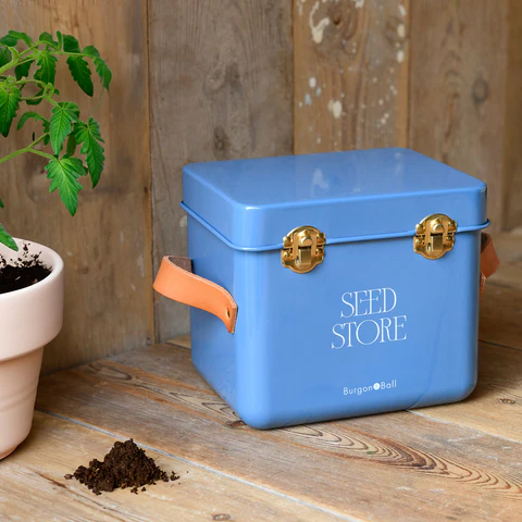 Burgon & Ball Burgon & Ball Collector Mini Seed Store - Cotswold Blue