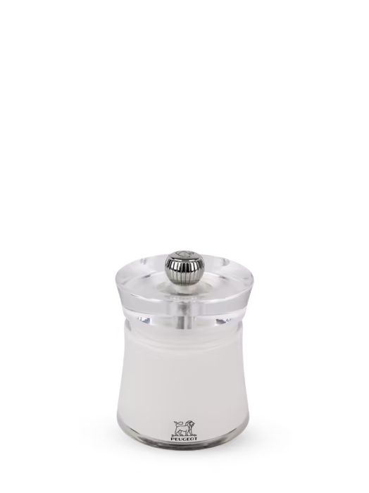 Peugeot Bali White Manual Salt Mill Acrylic 8cm