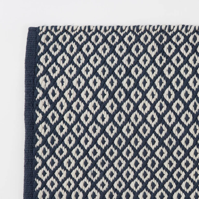 Weaver Green Thistle Rug Navy 90x60cm