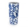 Cylinder Vase 45cm - Blue/White