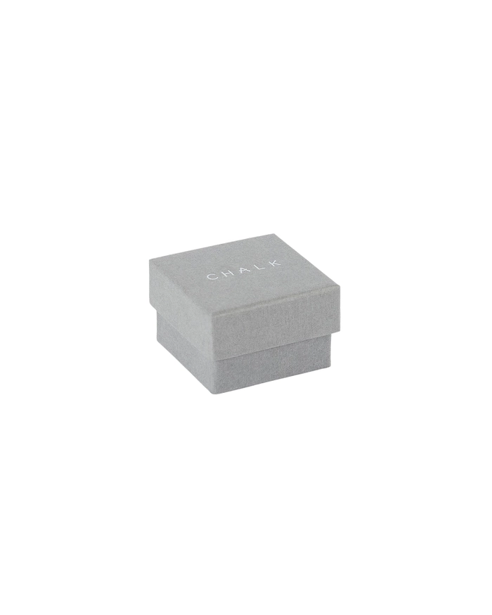 Chalk Cuboid Stud Earrings Gold Plated