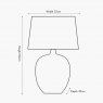 Pacific Greta Natural & Cream Textured Ceramic Table Lamp