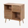 Pacific Larvik Natural Eucalyptus Wood 2 Door 2 Shelf Unit