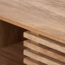 Pacific  Pacific Larvik Natural Eucalyptus Wood 2 Door 2 Shelf Unit