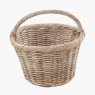 Pacific Tobs Set of 3 Grey Kubu Rattan Oval Shopping Basket with 2 Rectangular Storage Baskets