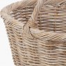 Pacific  Pacific Tobs Set of 3 Grey Kubu Rattan Oval Shopping Basket with 2 Rectangular Storage Baskets