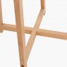 Pacific Whitby Natural Wood Tapered 4 Post Floor Lamp & Linen Shade