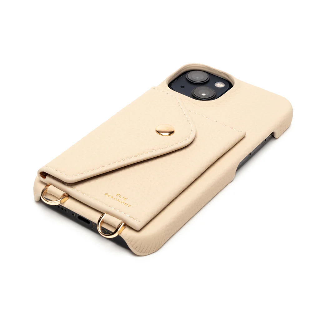 Elie Beaumont Leather iPhone Case - Stone