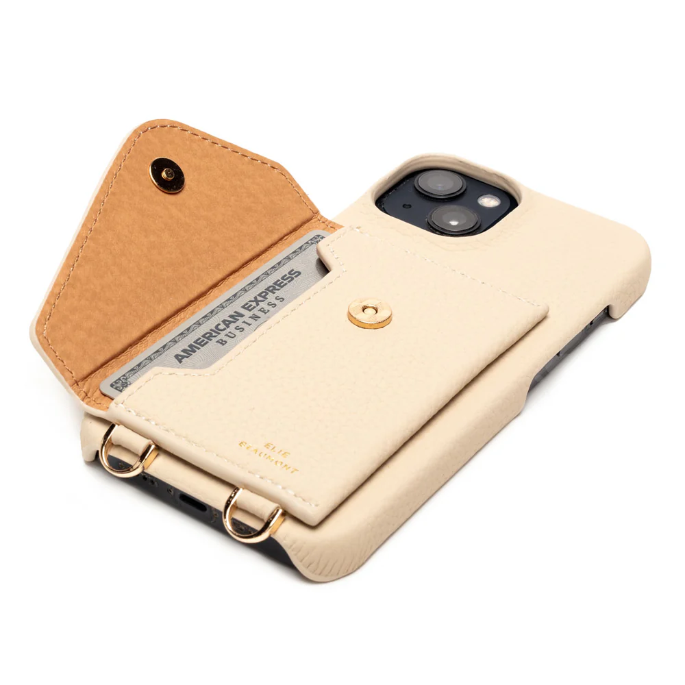 Elie Beaumont Leather iPhone Case - Stone