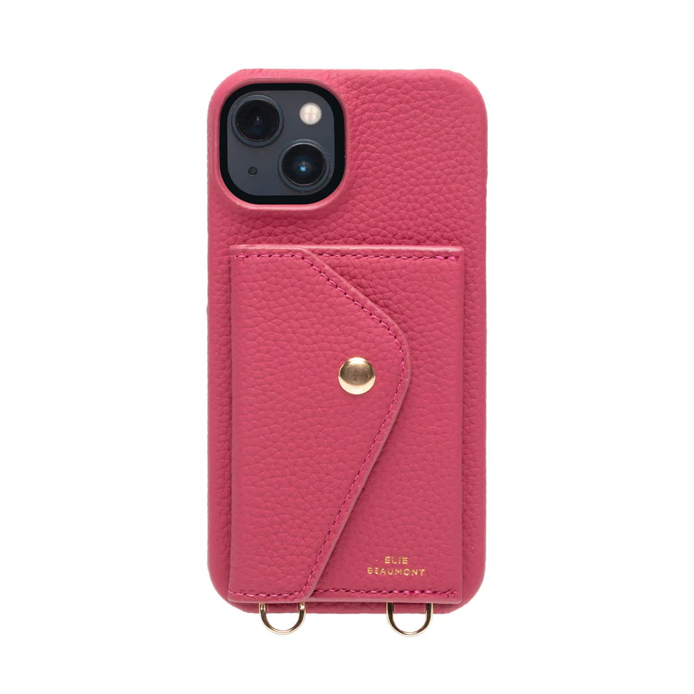Elie Beaumont Leather iPhone Case - Berry