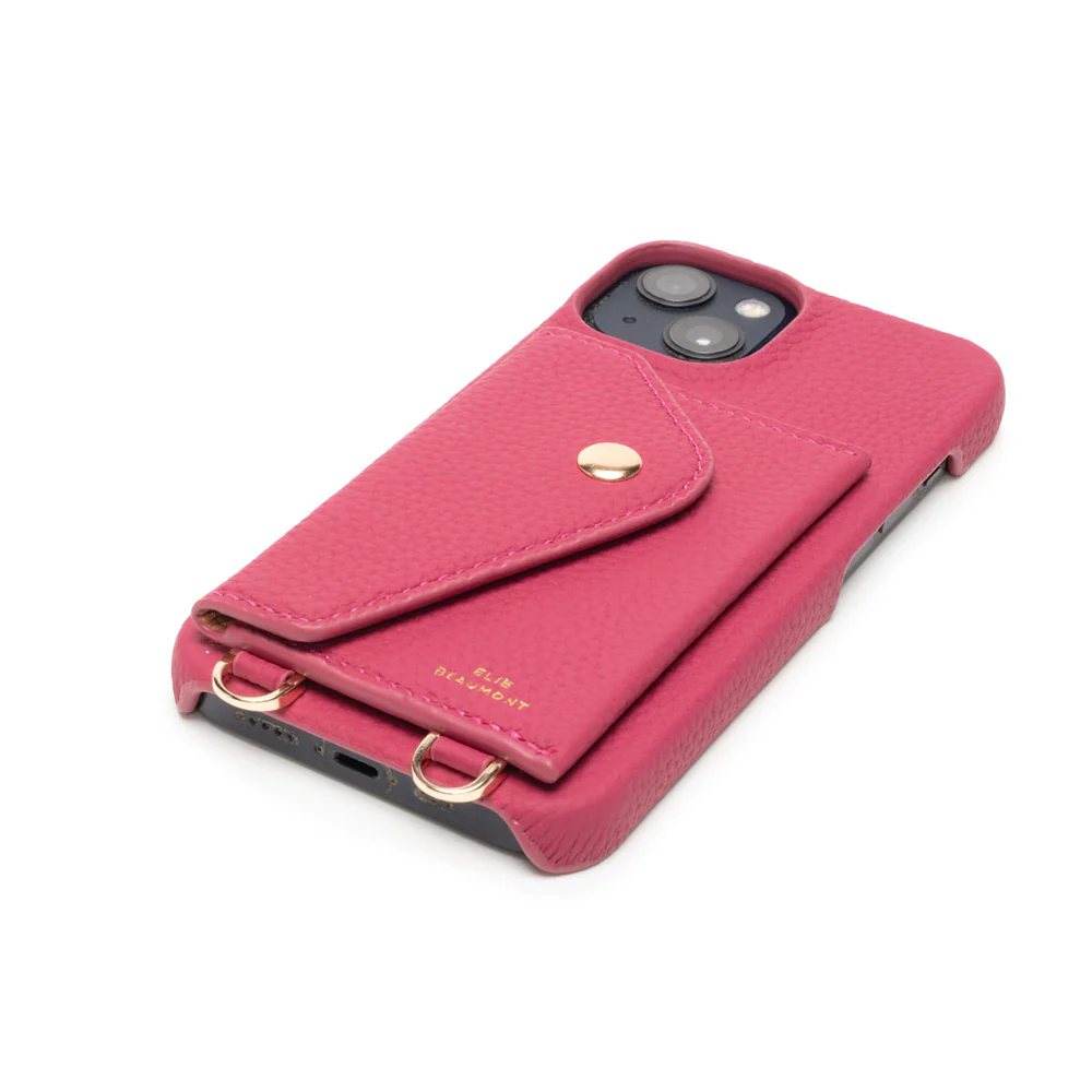 Elie Beaumont Leather iPhone Case - Berry