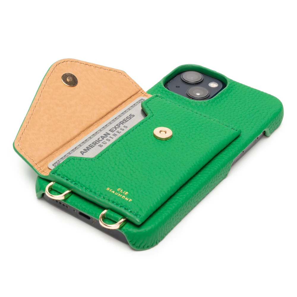 Elie Beaumont Leather iPhone Case - Jade