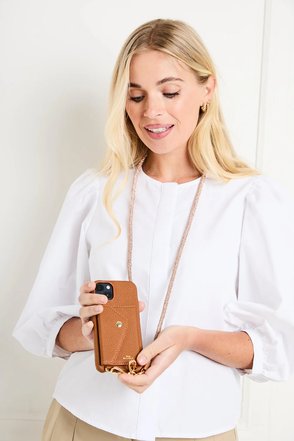 Elie Beaumont Elie Beaumont Leather iPhone Case - Tan