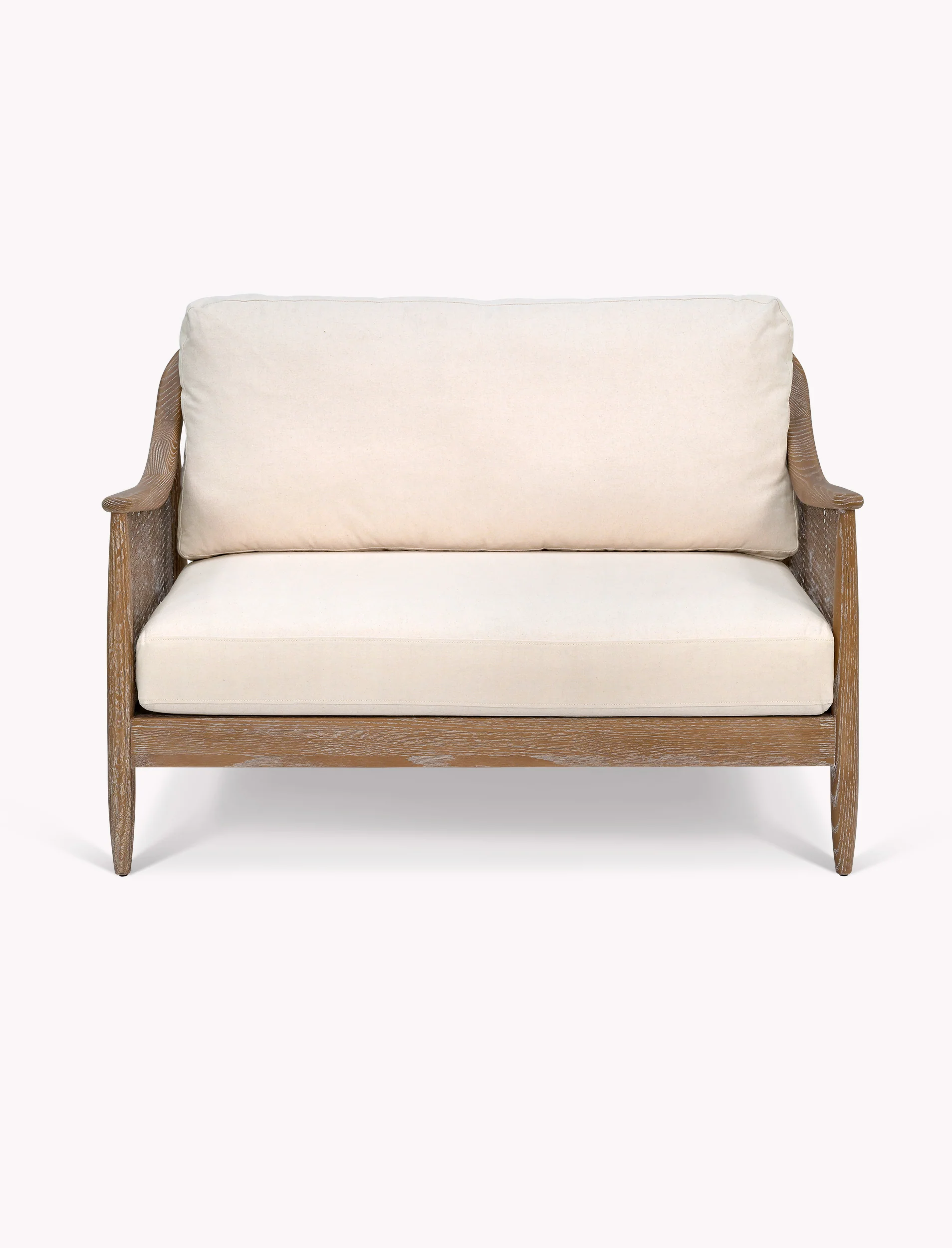 Rattan 2 Seater Sofa Oatmeal