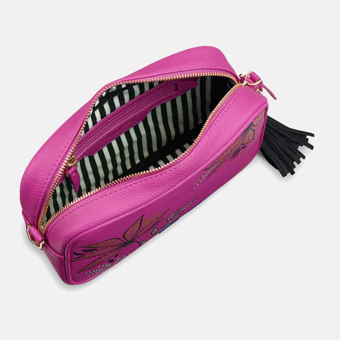 Sara Miller Camera Crossbody Bag - Pink Botanic