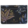 Sara Miller Credit Card Holder - Black Botanic