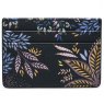 Sara Miller Credit Card Holder - Black Botanic