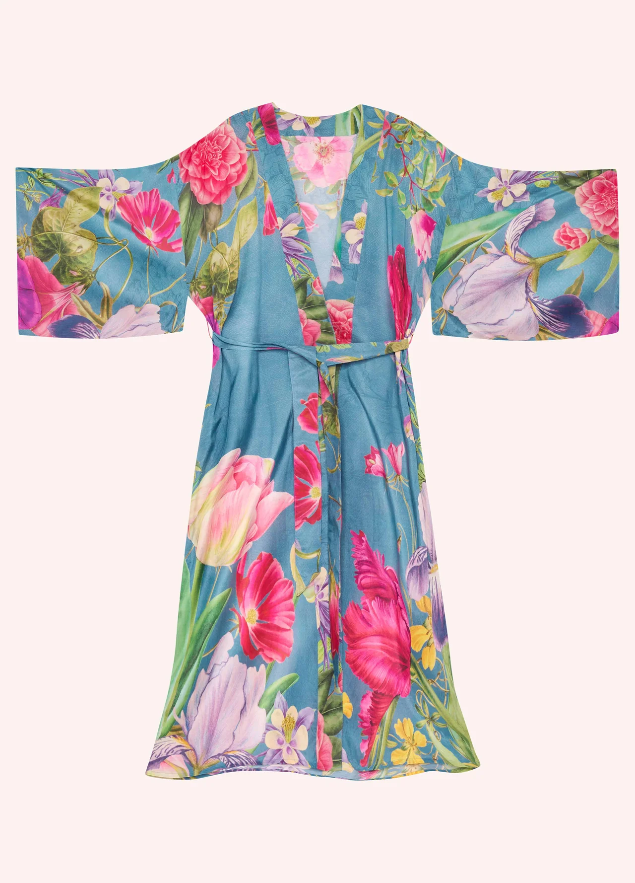Powder Kimono Gown Floral Study - Petal