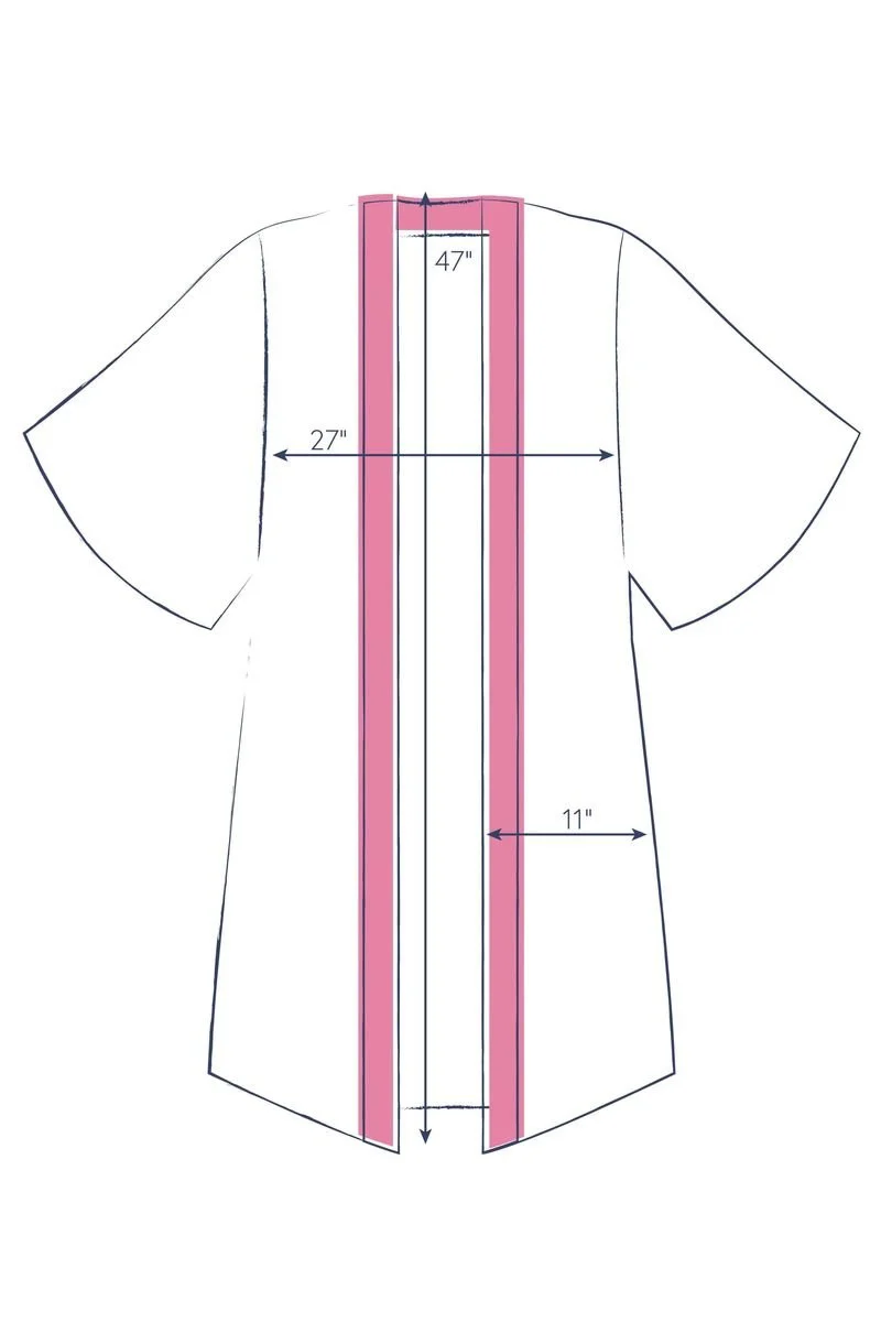 Powder Powder Kimono Gown Floral Study - Petal
