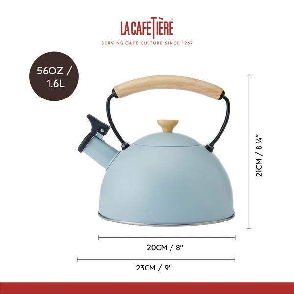 La Cafetière 1.6L Whistling Kettle - Sky Blue