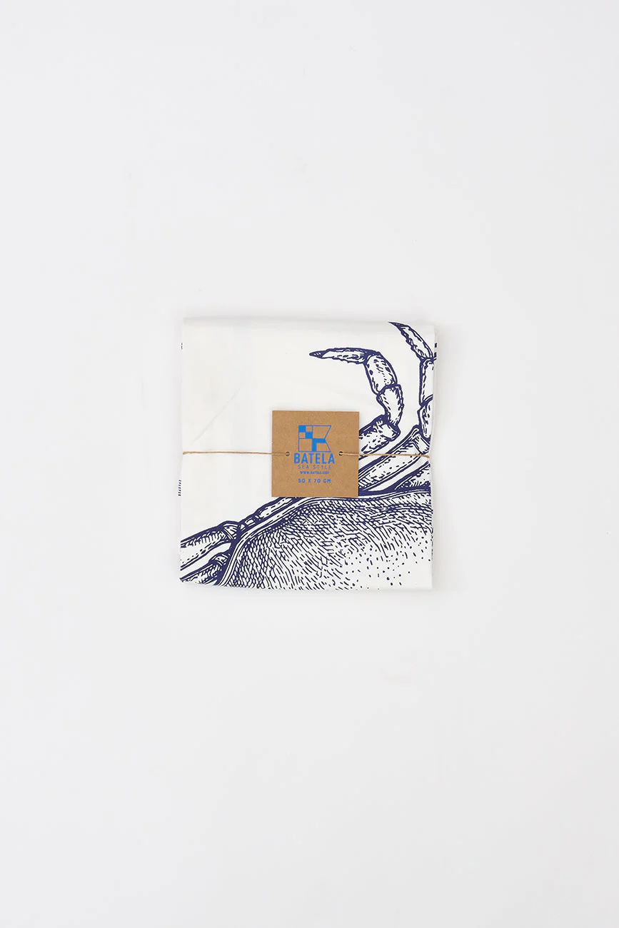 Batela Crab Cotton Tea Towel