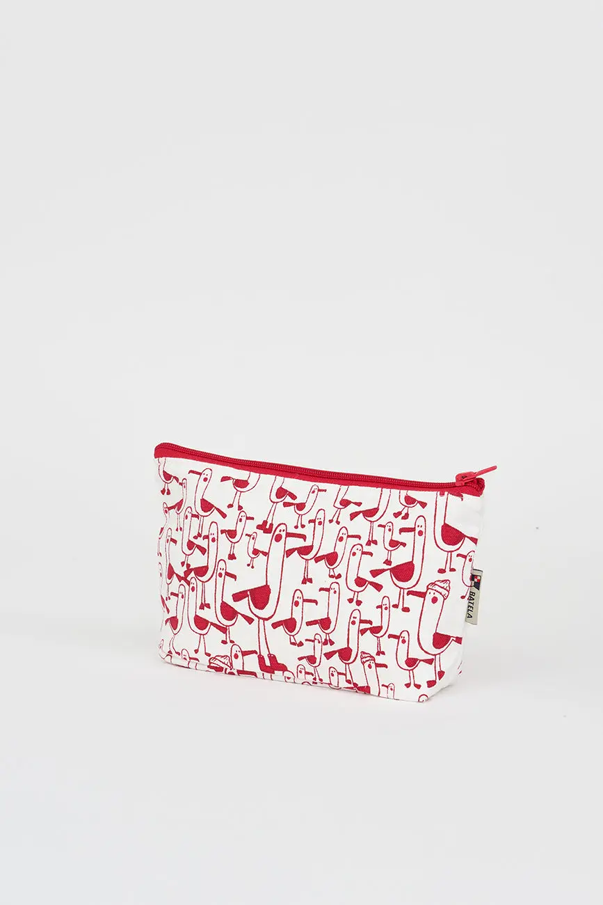 Batela Canvas Washbag - Seagulls