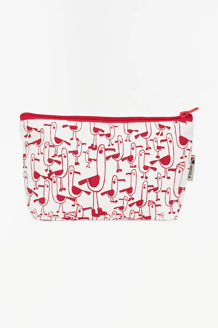 Batela Canvas Washbag - Seagulls