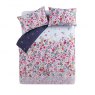 Sara Miller Ditsy Floral White/Deep Mulberry Bedding