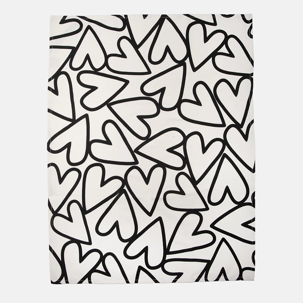 Caroline Gardner Kitchen/Hearts Tea Towel Set of 2