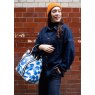 Caroline Gardner Blue Floral Weekend Bag